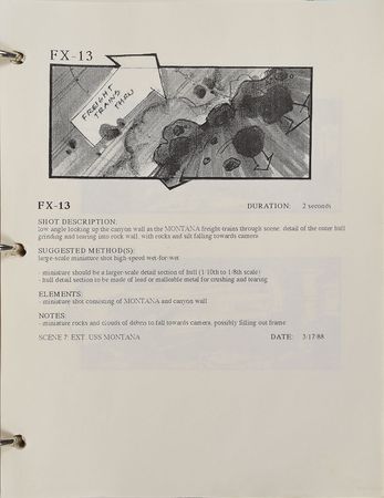 Lot #11 The Abyss Storyboard: Phenomenal visual effects storyboard for The Abyss - Image 4