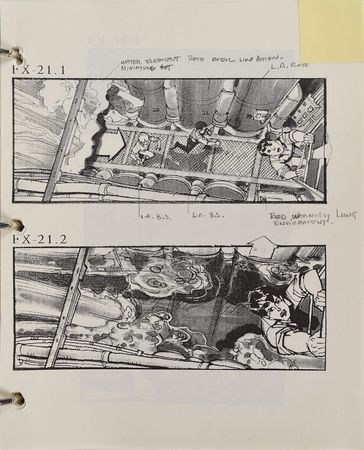 Lot #11 The Abyss Storyboard: Phenomenal visual effects storyboard for The Abyss - Image 5