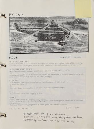 Lot #11 The Abyss Storyboard: Phenomenal visual effects storyboard for The Abyss - Image 14