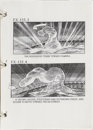 Lot #11 The Abyss Storyboard: Phenomenal visual effects storyboard for The Abyss - Image 10