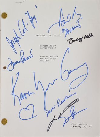 Lot #973 Saturday Night Fever Signed Script Script - Image 1