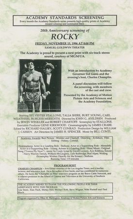 Lot #972 Rocky Signed Script Script - Image 6