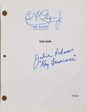 Lot #23  Creature from the Black Lagoon Signed Script - Image 1
