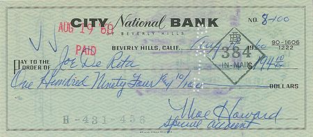 Lot #864 Three Stooges Checks - Image 3