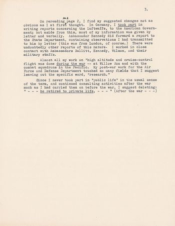 Lot #6046 Charles Lindbergh Typed Letter Signed - Image 3