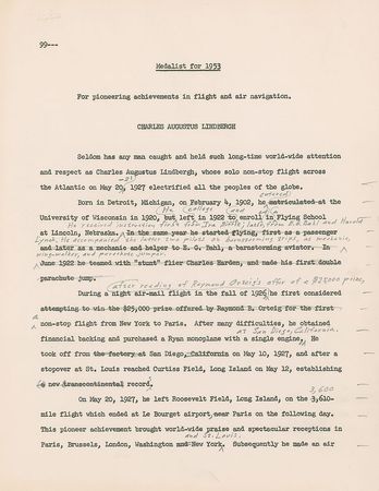 Lot #6046 Charles Lindbergh Typed Letter Signed - Image 4