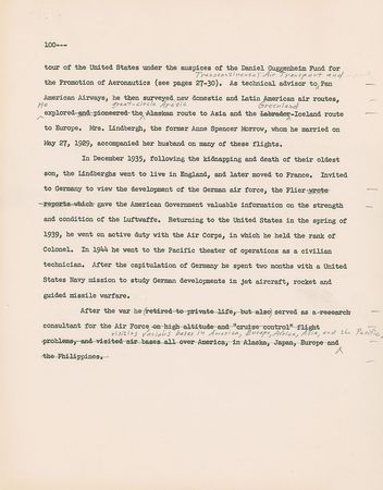 Lot #6046 Charles Lindbergh Typed Letter Signed - Image 5