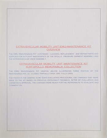 Lot #6259  Apollo EMU Maintenance Kit - Image 5