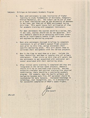 Lot #6143 Frank Borman 1963 Academic Training Memorandum - Image 6