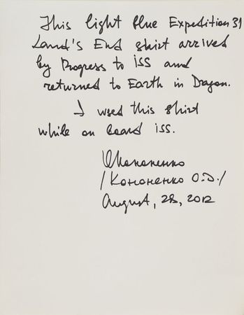 Lot #6663 Oleg Kononenko's Expedition 31 Flown Shirt - Image 3