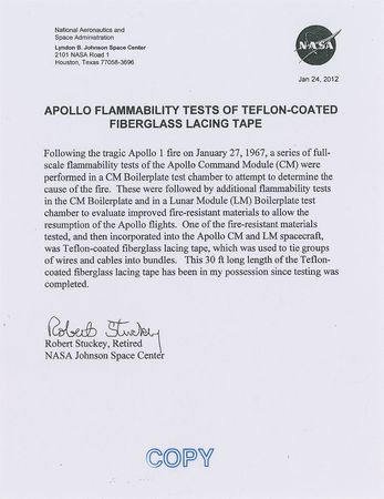 Lot #6234  Apollo Program Group of (3) Artifacts - Image 4