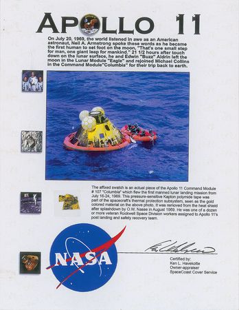 Lot #6355  Apollo 11 Group of (4) Kapton Segments - Image 1