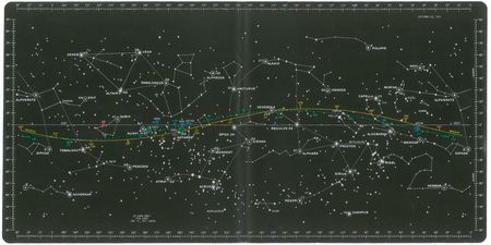 Lot #6505  Apollo 14 Training Lunar Orbit Star Chart - Image 1