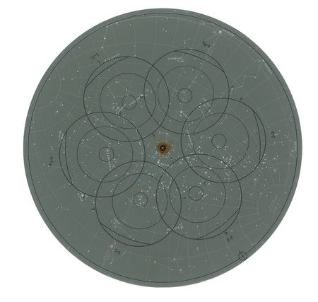 Lot #6500  Apollo 14 LM Lunar Surface Liftoff Navigation Training Star Charts - Image 2