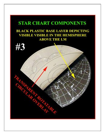 Lot #6500  Apollo 14 LM Lunar Surface Liftoff Navigation Training Star Charts - Image 4