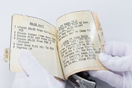 Lot #6494  Apollo 15 EVA Training Cuff Checklist - Image 9