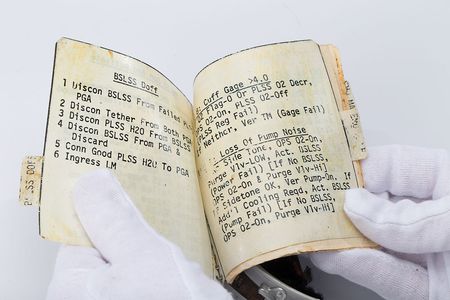 Lot #6494  Apollo 15 EVA Training Cuff Checklist - Image 10