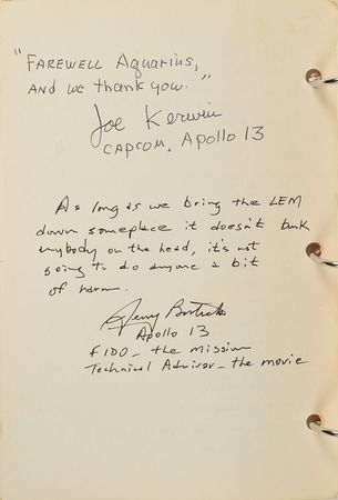 Lot #6451  Apollo 13 Lunar Module Contingency Checklist - Image 4