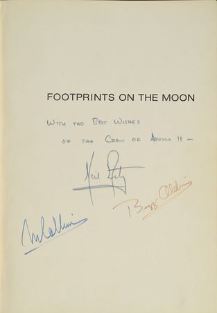 Lot #6331  Apollo 11 Signed Book - Image 1