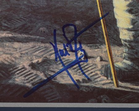 Lot #6379 Neil Armstrong Twice-Signed Poster - Image 2