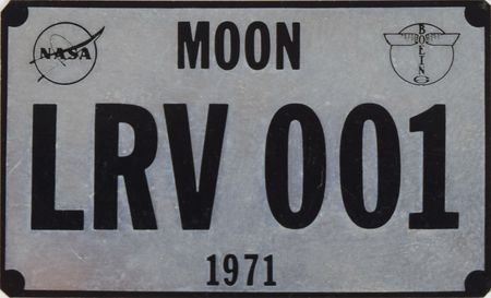 Lot #6526 Dave Scott?s Apollo 15 Lunar Surface-Flown License Plate - Image 1