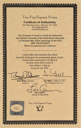 Lot #6387 Buzz Aldrin Signed Book - Image 3