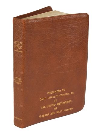 Lot #6434 Charles Conrad's Presentation Bible - Image 3