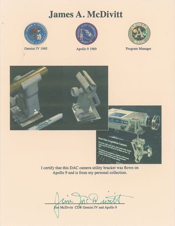 Lot #6303  Apollo 9 Flown DAC Camera Utility Bracket - Image 5