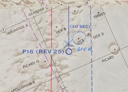 Lot #6522 Dave Scott's Lunar Orbit Flown Apollo 15 Photography Chart  - Image 3