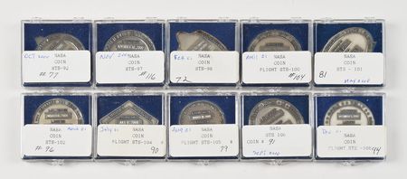 Lot #6685 Collection of (109) Space Shuttle Robbins Medallions - Image 28