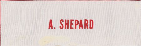 Lot #6515 Alan Shepard and Edgar Mitchell Beta Patch Name Tags - Image 1