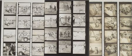 Lot #6586  Apollo 17 Group of (3) Backup Crew Contact Sheets - Image 1