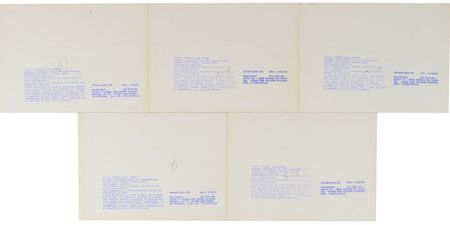 Lot #6410  Apollo 12 Group of (5) Contact Sheets - Image 2