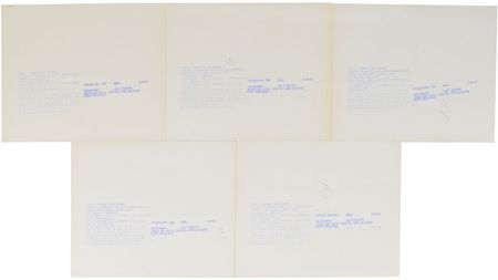 Lot #6497  Apollo 14 Group of (5) Contact Sheets - Image 2