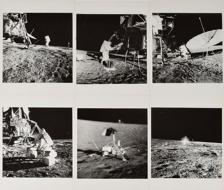 Lot #6412  Apollo 12 Group of (6) Lunar Photographs - Image 1