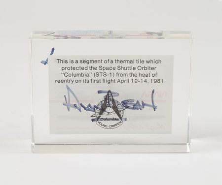 Lot #6423 Alan Bean's Flown STS-1 Thermal Tile Segment - Image 2