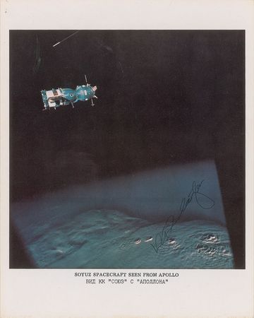 Lot #6656 Deke Slayton and Tom Stafford Signed Photographs - Image 2
