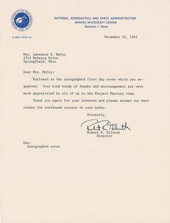 Lot #6206  NASA Pioneers Signed Cover - Image 1