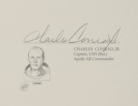 Lot #6416  Apollo 12 Signed Print - Image 2