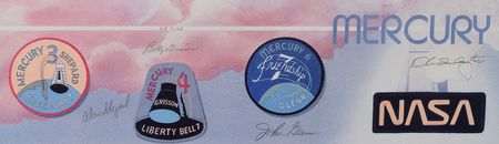 Lot #6107  Mercury 7 Signed Lithograph - Image 2