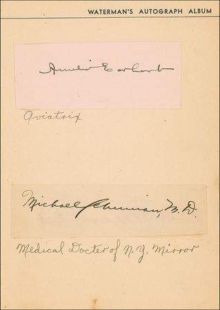 Lot #6042 Amelia Earhart Signature - Image 2