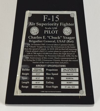 Lot #6193 Chuck Yeager Signed Model - Image 3