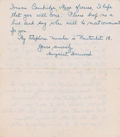 Lot #6030 Margaret Harwood Autograph Letter Signed - Image 2