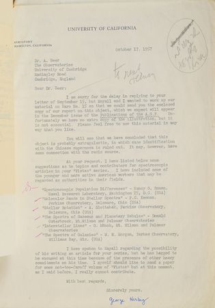 Lot #6031 George Herbig Group of (7) Letters - Image 1