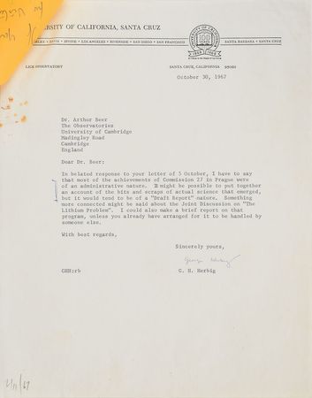 Lot #6031 George Herbig Group of (7) Letters - Image 3