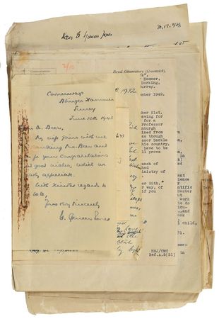 Lot #6038 Harold Spencer Jones Group of (20) Letters - Image 3