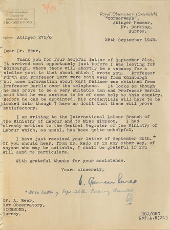 Lot #6038 Harold Spencer Jones Group of (20) Letters - Image 4