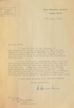 Lot #6038 Harold Spencer Jones Group of (20) Letters - Image 8