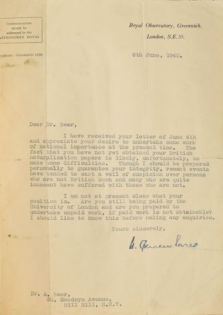 Lot #6038 Harold Spencer Jones Group of (20) Letters - Image 9