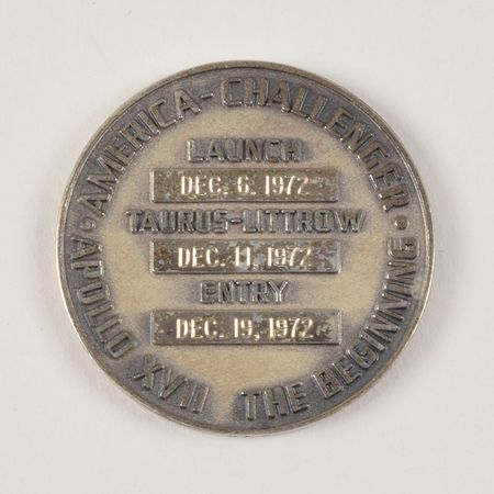 Lot #6583  Apollo 17 Silver and Bronze Robbins Medals - Image 2